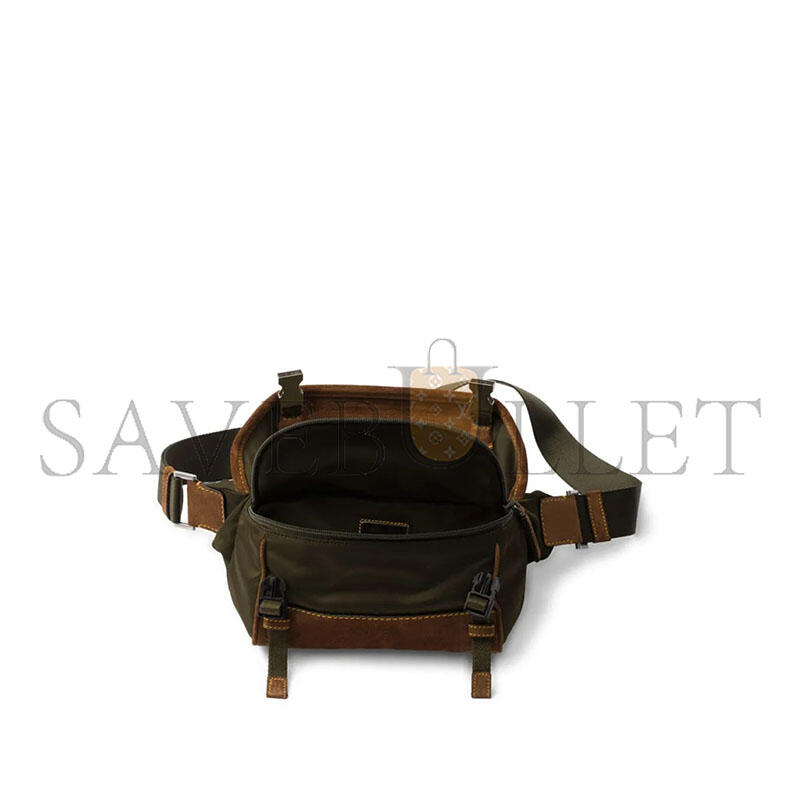 PRADA SMALL CANVAS UTILITY SHOULDER BAG 2VH171 (20*12.5*10cm)